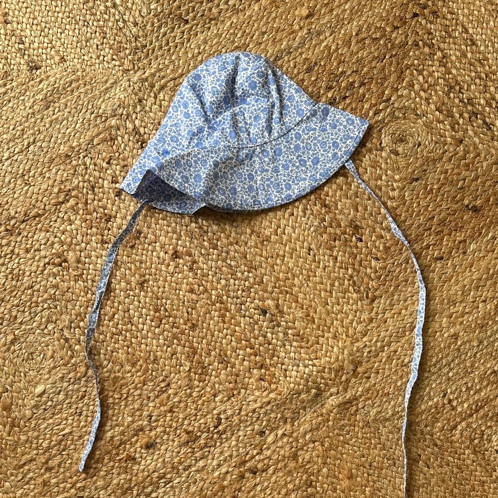 NWT Liberty London J Crew - Blue Floral Sun Hat